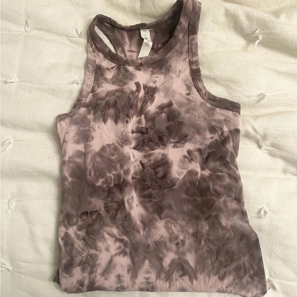 Lululemon, like new, high neck tight tank
